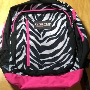 Trans by Jansport Backpack - Megahertz Zebre Motif